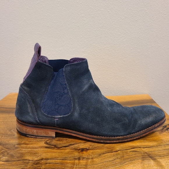 Ted Baker Camroon 4 Navy Suede Chelsea Boot - Picture 5 of 13
